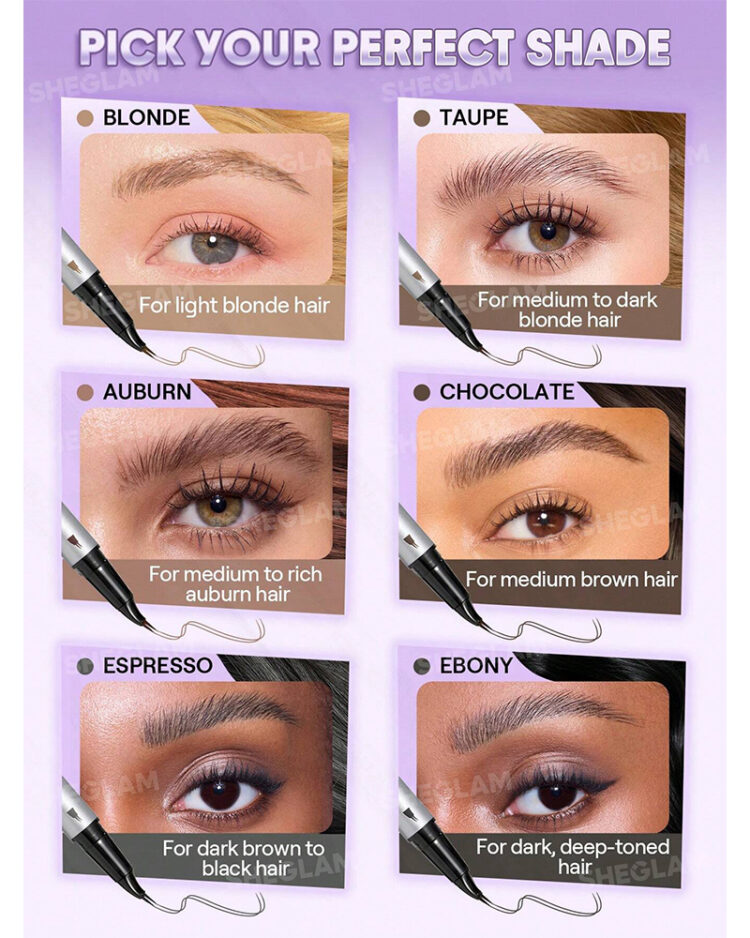 Маркер для брів з ефектом ламінування SHEGLAM Real Flow Laminating Brow Pen - Зображення 6