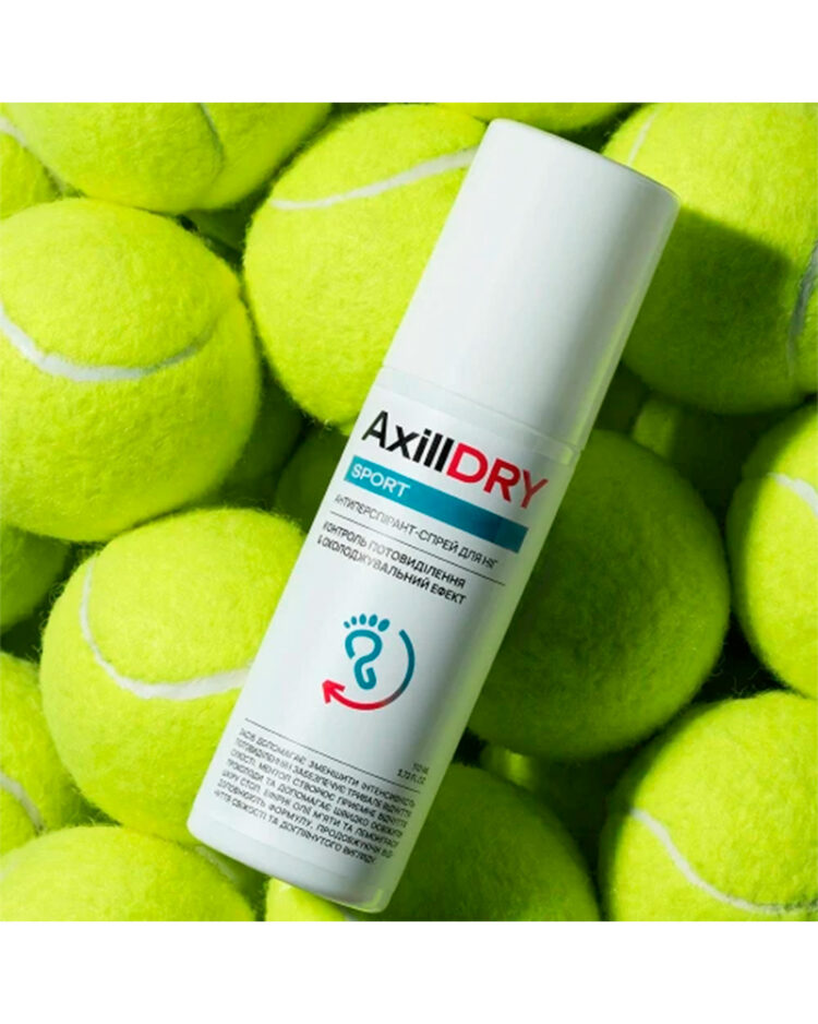 Антиперспірант-спрей для ніг AxillDRY Sport 110 мл - Зображення 3