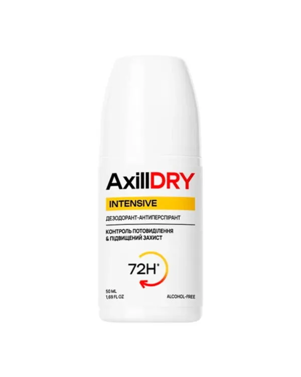 Кульковий дезодорант-антиперспірант AxillDRY Intensive (до 72 годин захисту) 50 мл