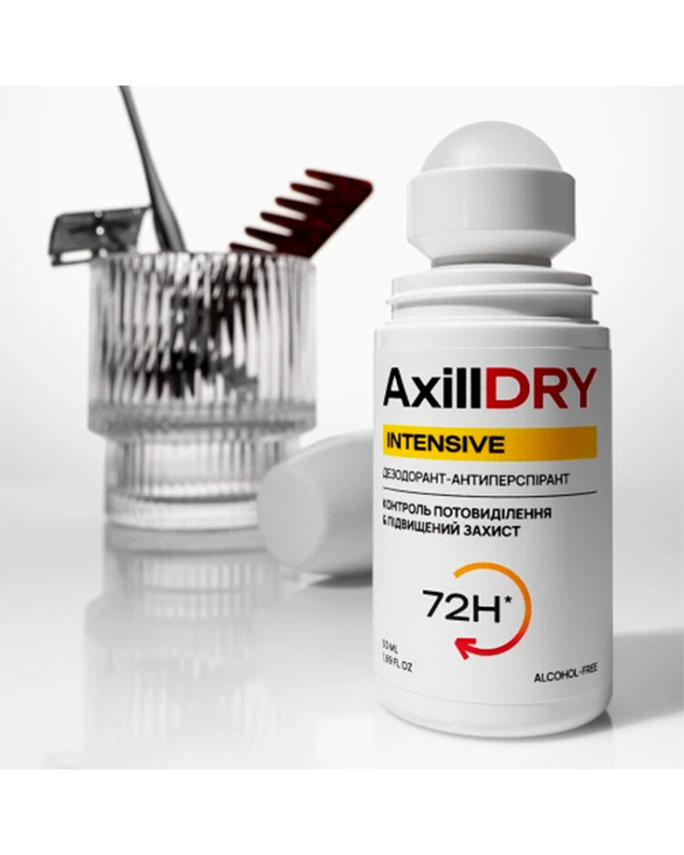 Кульковий дезодорант-антиперспірант AxillDRY Intensive (до 72 годин захисту) 50 мл - Зображення 4