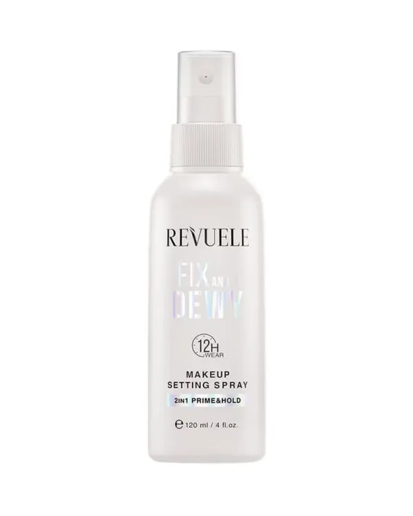Спрей-фіксатор для макіяжу Revuele Fix & Dewy з ефектом сяяння 120 мл