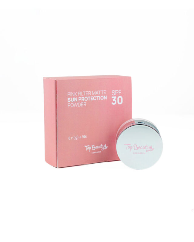 Пудра матуюча рожева сонцезахисна Top Beauty SPF 30 6 г