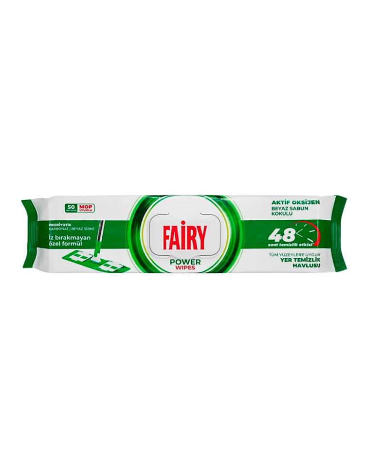 Вологі серветки для підлоги Fairy Power 50 шт - Зображення 2