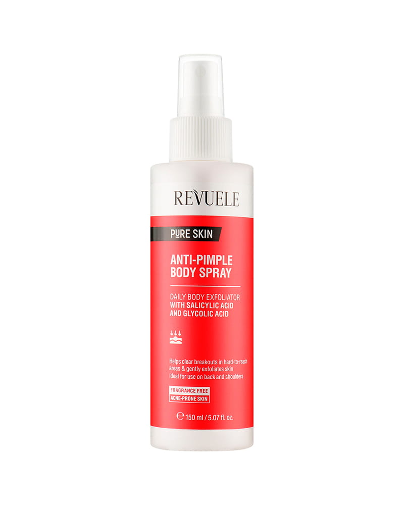 Спрей для тіла проти прищів Revuele Pure Skin Anti-Pimple Body Spray 150 мл Спрей для тіла проти прищів Revuele Pure Skin Anti-Pimple Body Spray 150 мл