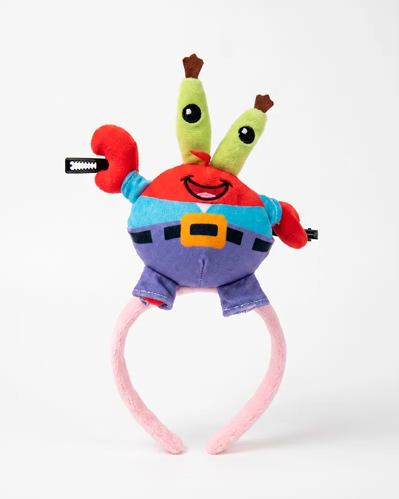 Трендовий обруч з двома зажимами Mr. Krabs Cute Band