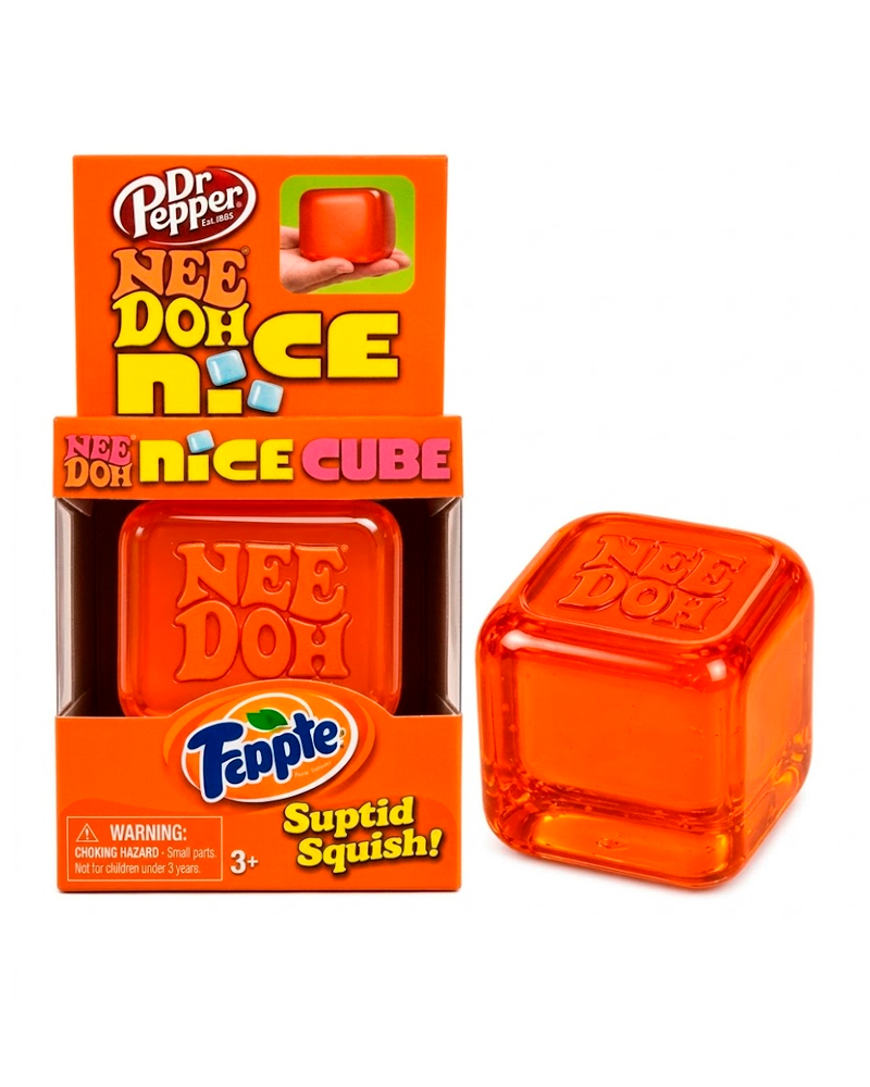 Іграшка-антистрес Куб NeeDoh Nice Cube Orange Soda Edition Іграшка-антистрес Куб NeeDoh Nice Cube Orange Soda Edition